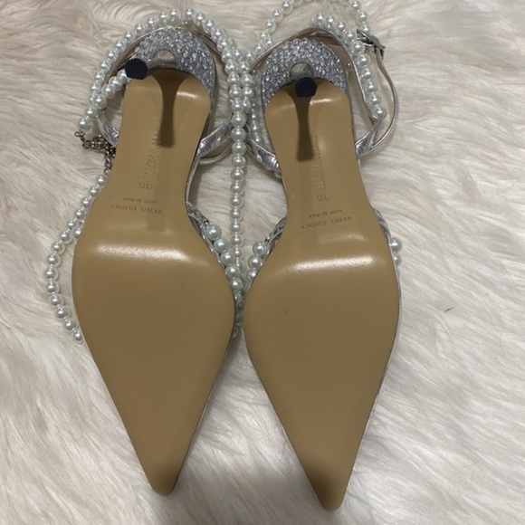 New Mach & Mach‎ Diamond of Elizabeth Imitation Pearl pointed toe pump size 36EU - Picture 9 of 15